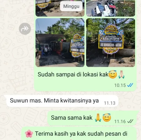 Pengiriman Papan Bunga Duka Hotel Salak Bogor