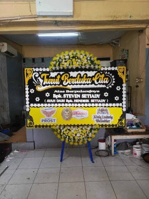 Papan Bunga di Hotel Salak Bogor