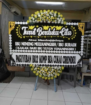 Papan Bunga di Hotel Salak Bogor